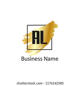 Initial Letter AL Logo Template Design