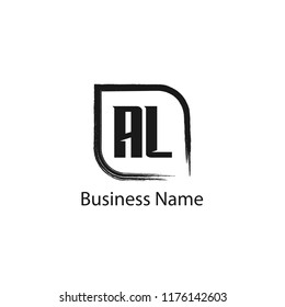 Initial Letter AL Logo Template Design