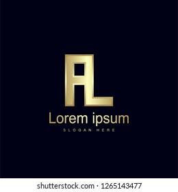 Initial Letter Al Logo Template Vector Stock Vector (Royalty Free ...