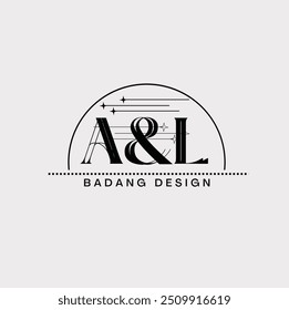 initial letter AL logotype company name color black. vectinitial letter A initial letter AL logotype company name color black. vector logo for business and company identity.logo for business