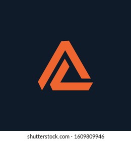 Initial letter AL minimalist art logo. creative minimal logo icon design  with letter A L. elegant Logo template vector creative business. - VECTOR