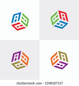 initial letter a,letter a logo, letter a box