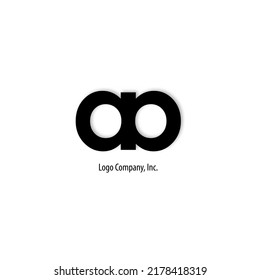 Initial Letter Alphabet Logo aa