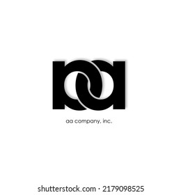 Initial Letter Alphabet Logo aa