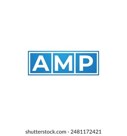 Initial letter amp typography logo design