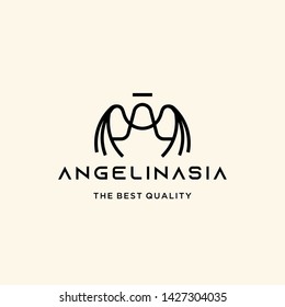 Initial Letter A Angel wing Logo Design Inspiration