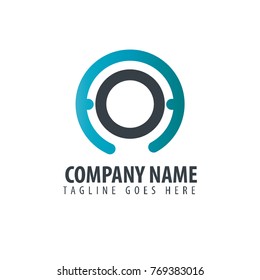 Initial Letter AO Design Logo