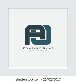 Initial Letter AO Logo - Simple Business Logo for Alphabet A and O