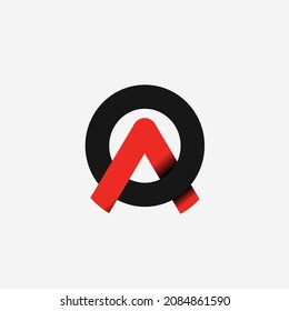 Initial letter AO OA template logo design