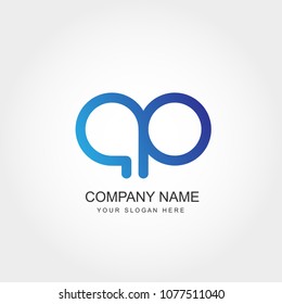 Initial Letter AP Logo Design