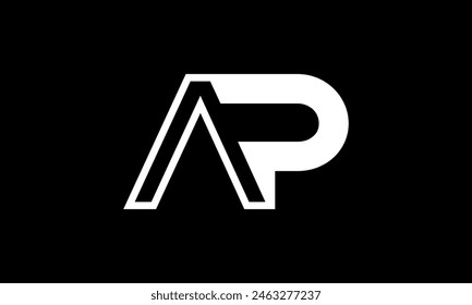 Initial Letter AP Logo Design. AP Logo Design. Creative And Modern AP logo.