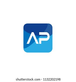 Initial Letter AP Logo Template Design