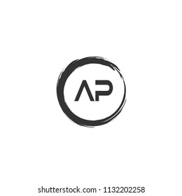 Initial Letter AP Logo Template Design