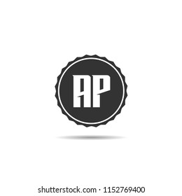 Initial Letter AP Logo Template Design