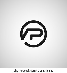 Initial Letter AP Logo Template Design