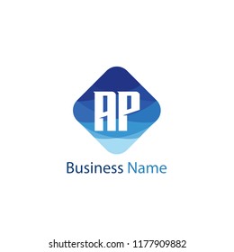 Initial Letter AP Logo Template Design