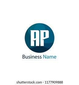 Initial Letter AP Logo Template Design