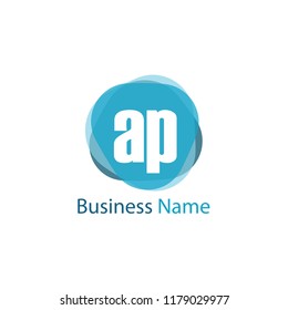 Initial Letter AP Logo Template Design