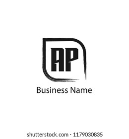 Initial Letter AP Logo Template Design