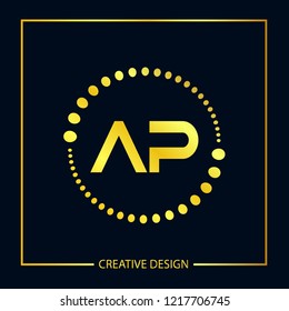 Initial Letter AP Logo Template Design