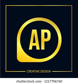 Initial Letter AP Logo Template Design