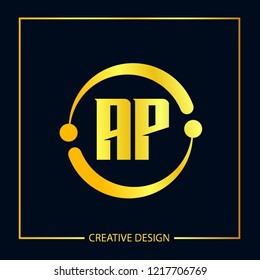 Initial Letter AP Logo Template Design