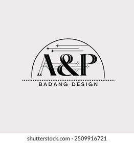 initial letter AP logotype company name color black. vectinitial letter A initial letter AP logotype company name color black. vector logo for business and company identity.logo for business
