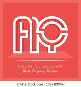 Initial letter AQ Letter Logo Design. Creative Modern A Q Letters icon vector Illustration. AQ Letter Logo Concept Ready For Use. Initial letter AQ logo vector design template.