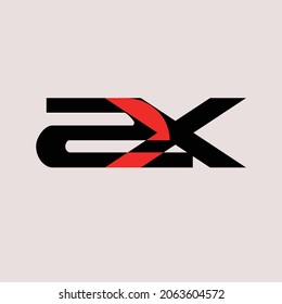 initial letter AQ logo design