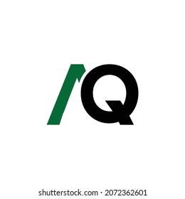 Diseño del logotipo AQ de la carta inicial
