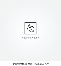 Initial Letter AQ Logo - Simple Business Logo