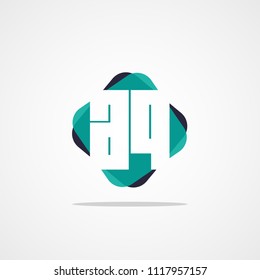 Initial Letter AQ Logo Template Vector Design