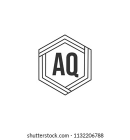 Initial Letter AQ Logo Template Design