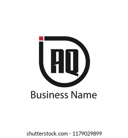 Initial Letter AQ Logo Template Design