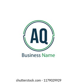 Initial Letter AQ Logo Template Design