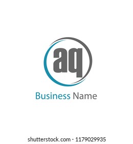 Initial Letter AQ Logo Template Design