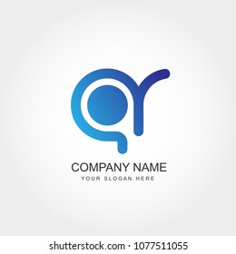 Initial Letter AR Logo Design