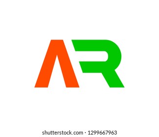 Initial Letter AR Logo Design