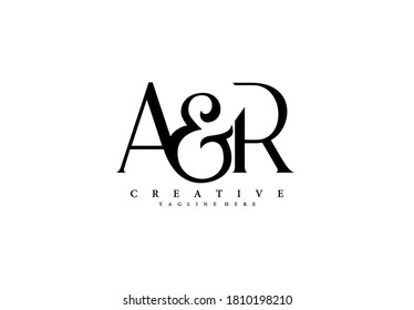 Initial letter A&R Logo Design