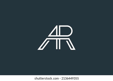 Initial Letter AR Logo Design-Vektorgrafik