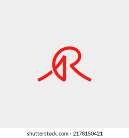 Initial Letter AR Logo Design Vector Template