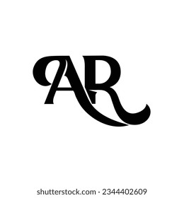 Initial letter AR logo design creative modern symbol icon monogram