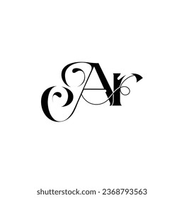 
Initial letter Ar logo design creative modern symbol icon monogram