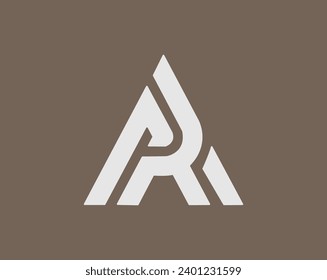 Initial Letter AR Logo Design. Unique new stylish modern attractive AR initial based letter icon logo.