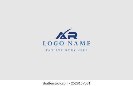 Initial Letter AR logo design