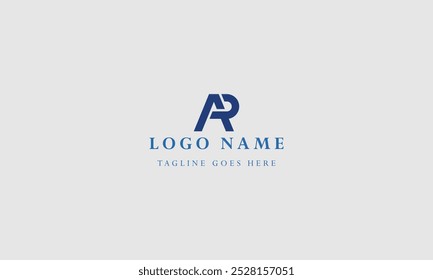 Initial Letter AR logo design