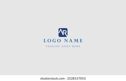 Initial Letter AR logo design