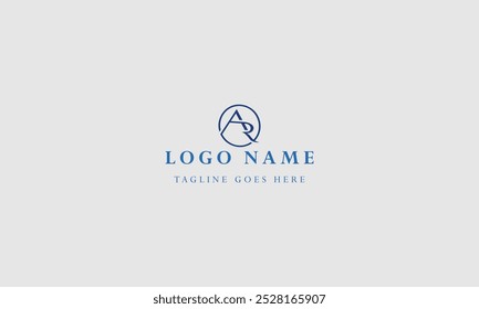 Initial Letter AR logo design