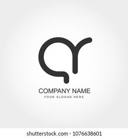 Initial Letter AR Logo Template