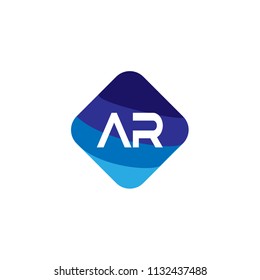 Initial Letter Ar Logo Template Design Stock Vector (Royalty Free ...